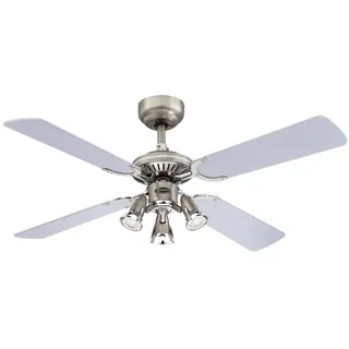 Princess Euro 105 cm Deckenventilator silber/grafit