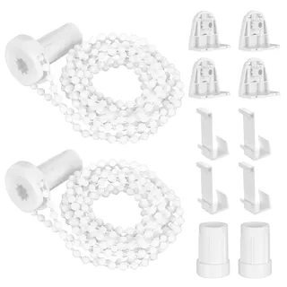 2er Set Rollo Halterungen, 17mm Klemmhalter für Plissee Halterung Ersatzteile für Klemmfix Verdunkelungsrollo ohne Bohren, Seitenzugrollo Doppelrollo Halterung Fenster Ersatzteile(Weiß)