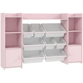 Aiyaplay Kinderregal MDF Stahl Rosa , Holzwerkstoff , 30x90x140 cm , Babymöbel & Kindermöbel, Babyzimmer, Babyregale & Kinderregale
