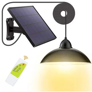 iQtech Solar 12 Solar-Pendelleuchte, Fernbedienung, 8 W
