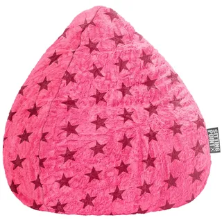 Sitting Point Fluffy Stars L Sitzsack pink