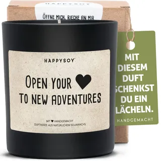 Motivation Duftkerze im Glas mit Spruch aus Soja - natürlich handgemacht vegan - nachhaltig persönliches Geschenk für beste Freundin Freund Mama Papa - Motivationsspruch Selbstliebe Veränderung