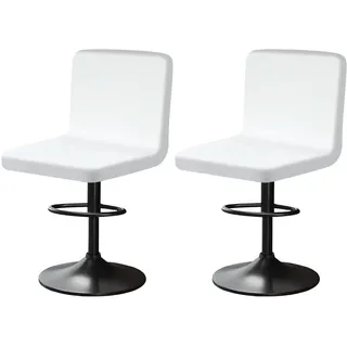 YINGAYOU Stuhlhussen für Barhocker mit Lehne Samt Stretch Barhocker Stuhlhussen Sehr Weich und Elastisch, Einfach Anzubringen Knitterfrei, Waschbar, Staubdicht (2, Weiß)