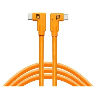Tether Tools TetherPro Datenkabel USB-C an USB-C, 2 x rechtsgewinkelt  4,6 m Orange