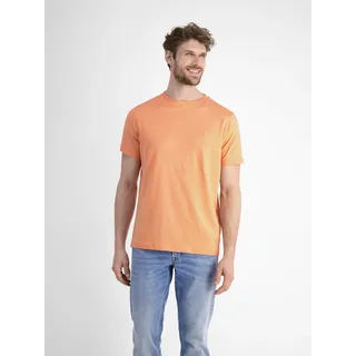 LERROS T-Shirt »LERROS Basic T-Shirt mit Logostitch, unifarben«