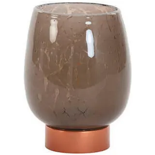 Light & Living Led-Tischleuchte , Braun , Glas , 13x17x13 cm , Lampen & Leuchten, Innenbeleuchtung, Tischlampen