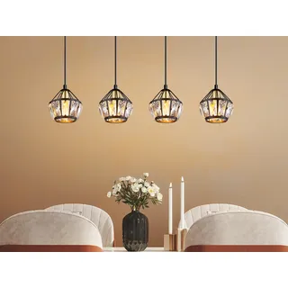 Mehrflammige LED Glasschirm Pendelleuchte hängend für über Esstisch, Kücheninsel