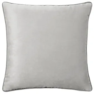 Paoletti Meridian Kissen, Federreich, gefüllt, Samt, Paspelierung, luxuriöses Dekor (Tauben/Anthrazit, 55 x 55 cm)