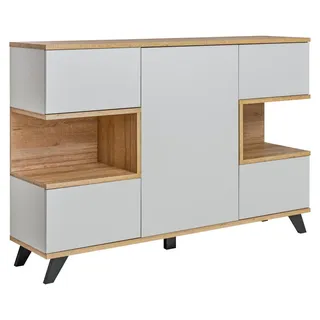 Modern Weiß Kommode Wohnzimmer Neu Luxus Designer Sideboard Möbel Holz - Weiß