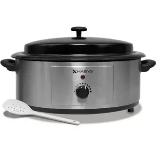 Habys Hot Stone Steinerwärmer | Wärmegerät Heizgerät Erwärmer | Fassungsvermögen 6L | Analog Anzeige Kontrolle | für Massage, Therapie und Kosmetik