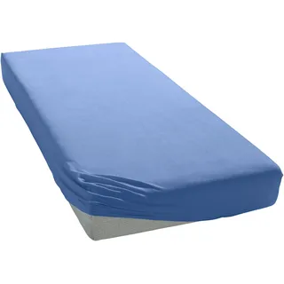 bellana Spannbettlaken Frottee 200 x 200 cm blau