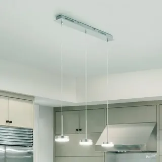 Fabas Luce 3-flg. 65 cm rechteckig grau Metall