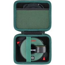 co2CREA Harte Tragetasche Etui Tasche für Bosch 2-in-1 Linienlaser Atino mit integriertem Maßband,Nur Tasche