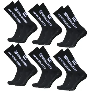 Lixada Fußballsocken Kinder Herren Stutzen Stutzenstrumpf,Unisex Outdoor-Sport-Laufsocken Kompressionsstretch-Socken Sportliche Fußball-Fußball-Socken Anti-Rutsch-Socken mit Griffen,6 Paar(39-46)