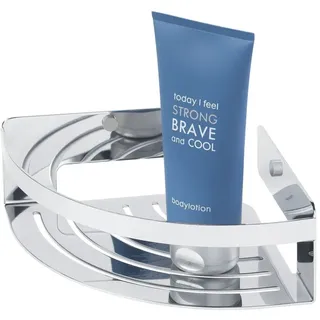 Tiger Caddy Duschkorb Eckversion klein, platzsparende Duschablage aus rostfreiem Edelstahl in der Oberfläche: Chrom, Duschregal für kleine Bäder und Duschkabinen