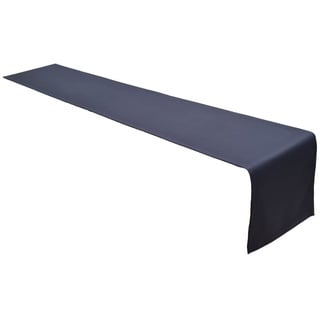 Lemos Home Hochwertiger Tischläufer Tischwäsche aus 100% Baumwolle Kollektion Konzept, Farbe & Größe wählbar (Tischläufer - 40x180cm, Anthrazit)