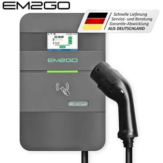 EM2GO AC Wallbox Pro Power 22kW 7.5m Typ 2 Kabel