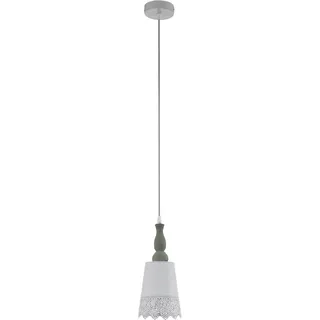 EGLO Talbot 1-flg. E27 30 cm Vintage/Grau/Braun
