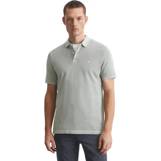 Poloshirt MARC O'POLO, Herren, Gr. L, grau, Obermaterial: 95% Baumwolle, 5% Elasthan, unifarben, Shirts Poloshirt, im klassischen Look
