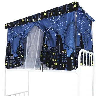 BAO CORE Bettvorhang Hochbett Etagenbett Schlafsaal Mid-Sleeper Bett Zelt Vorhang Tuch Baldachin Verbreitung Blackout Vorhänge Staubdicht Moskito Schutz Bildschirm Net Studentenwohnmein Moskitonetz