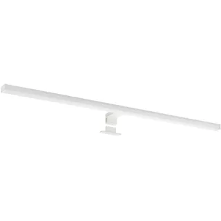 SEBSON LED Spiegelleuchte 90cm Bad IP44 - Aufbauleuchte + Klemmleuchte, neutralweiß 4000K 15W Aluminium, Schminklicht, Spiegellampe Weiß 900x98x44mm