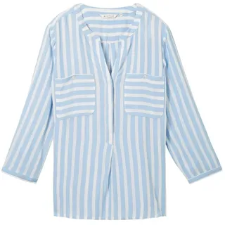 Tom Tailor Bluse Offwhite Blue Vertical Stripe 36