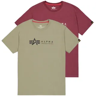 Alpha Industries Label T 2 Pack", Packung, 2er-Pack, 2 Stk.