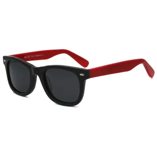 SunCristal Polarisierte kleine Gesicht Sonnenbrillen Herren Damen Retro Fahren Outdoor Sonnenbrillen matt schwarz Sonnenbrille Teenager Madchen Jungen