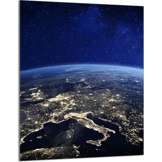 Herdabdeckplatte 40x52 Glaskeramikkochfeld Abdeckung Spritzschutz Glasplatte Deko Schneidebrett, Erde Europa