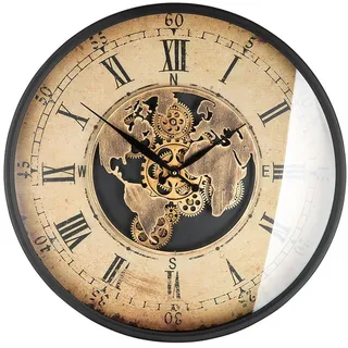 Gilde Wanduhr 60 cm  - creme kupferfarben