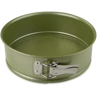 Zenker Promotion Springform mit Flachboden 26cm – Hochwertiges Stahlblech mit ILAG Special Antihaftbeschichtung, Hitzebeständig bis 230°C, Made in Germany, Sparkling Green