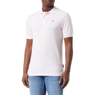 Scotch & Soda Herren Essential Cotton Pique Polo Shirt, Sea Flower, M