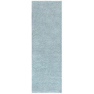 Carpet City Hochflor-Teppich »City Shaggy« rechteckig 30 mm Höhe Auch als Läufer, Langflor, Uni, Shaggy, flauschig-weich, blau