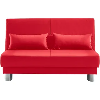 INOSIGN Schlafsofa Gina, mit einem Handgriff vom Sofa zum Bett rot 120 cm x 86 cm x 195 cm
