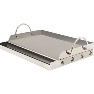 BBQ-Toro Grillplatte 64 x 40,5 cm Edelstahl silber
