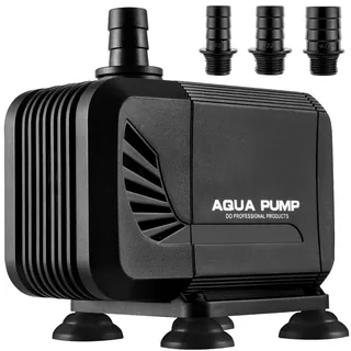 LIFERUN Teichpumpe 3000 L/H, Tauchwasserpumpe für Teichbrunnen Aquarium Steingarten, Ultra leise Wasserspielpumpe mit Filter und 3 Düsen 19 mm / 22 mm / 25 mm, Max. Förderhöhe 2,8 m 40 W