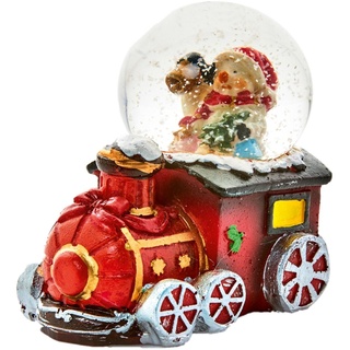 Weihnachten Zug Mini Schneekugel Wasserball 7cm - Schneemann