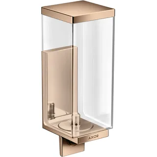hansgrohe AXOR UNIVERSAL Rectangular Seifenspender, Füllmenge 600ml, 42610300, Farbe: Polished Red Gold