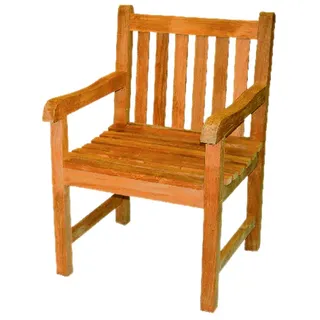 Teakstuhl Sessel Gartensessel Teak Gartenstuhl Teakholz - Naturbelassen