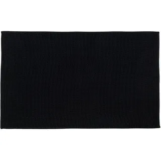Badematte GÖZZE "Chenille" Gr. 3, grau (graphit), H:15mm, Polyester, Badematten, Badematte, Badteppich, Uni Farben, besonders weich durch Microfaser, waschbar