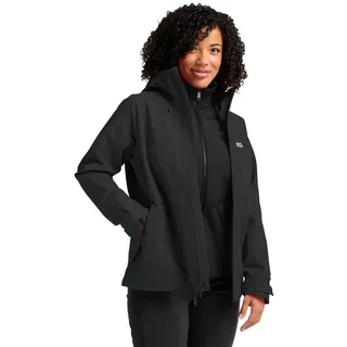 Jack Wolfskin Damen Wild Places 3in1 Jkt W, Schwarz, L