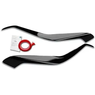 RDX Racedesign Scheinwerferblenden kompatibel mit Kia Sportage 2015-2022 (ABS Glänzend Schwarz)