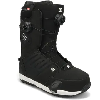 Snowboardboots DC SHOES "Judge Step On" Gr. 12, schwarz-weiß (schwarz, weiß), Schuhe, Herren, 12(46), Obermaterial:95.23% Synthetikmaterial, 4.77% Textil., Snowboardboots