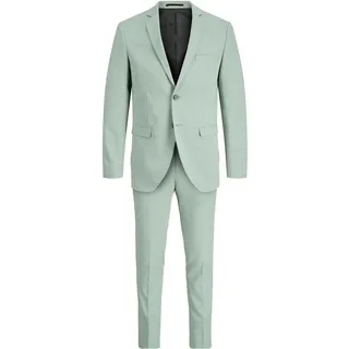 Anzug "JPRFRANCO SUIT NOOS PLS", Herren, Gr. 66, N-Gr, iceberg grün, Web, Obermaterial: 78% Polyester, 17% Viskose, 5% Elasthan, JACK & JONES PLUSSIZE, unifarben, slim fit, Anzüge Anzug