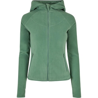 URBAN CLASSICS Ladies Polar Fleece Zip Hoody in Grün, Größe 4XL