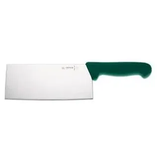 Giesser seit 1776 - Made in Germany - Chinesisches Kochmesser grün, Basic Green, Klinge 19 cm, rutschfest, Hackmesser spülmaschinenfest, rostfrei