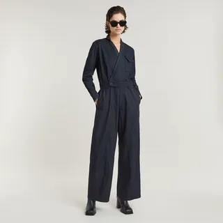 G-Star Tailored Wrap Jumpsuit, Blau Worn in adrift cobler - S