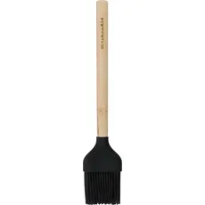 KitchenAid Bamboo Basting Brush with Heat Resistant and Flexible Silicone Head, Backutensilien, Mehrfarbig