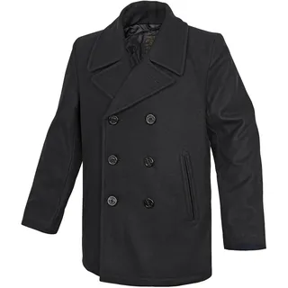 Mil-Tec US Navy Pea Coat, Tuch schwarz, Größe M