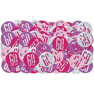 Konfetti zum 13. Geburtstag - 14 g - Glitzer Rosa & Silber Geburtstag